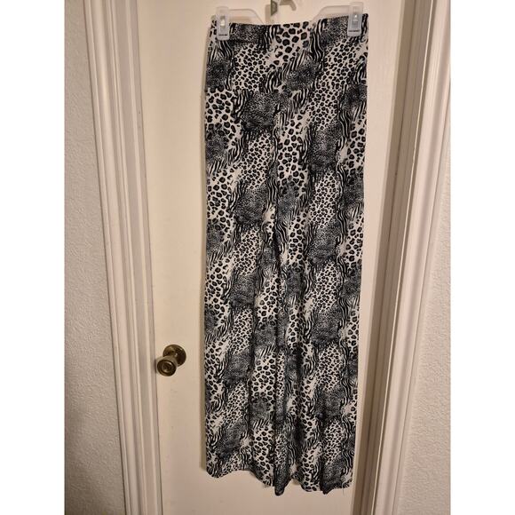 Animal Print Palazzo Pants-Size Large - Picture 3 of 7